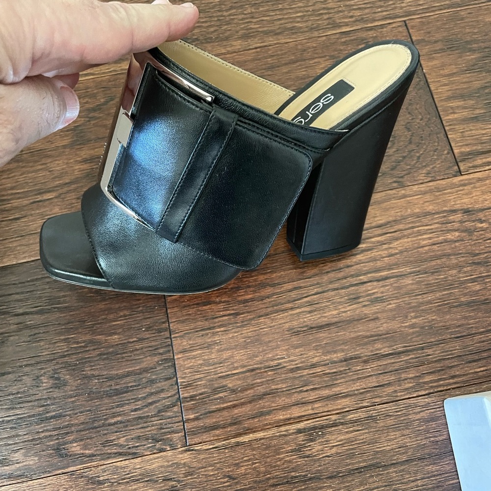 Sergio Rossi open toe high heel shoe